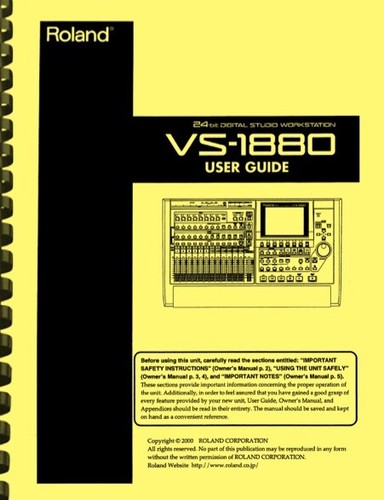 Roland 1880 digital studio - roland, vs-1880