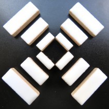 Rectangle Ceramic Mosaic Tiles in a Choice of Colours - 50g 