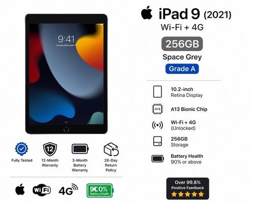 Apple ipad 9th gen 2021 - gen, 256