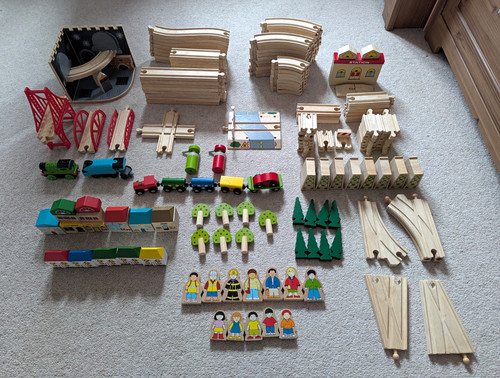 Huge wooden brio big - big, jigs