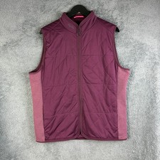 Rapha Insulated Gilet Mens XL Burgundy Body Warmer Cycling Outdoors Pockets