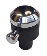 Genuine Rangemaster AGA Rangemaster Chrome Black Control Knob P051326