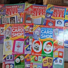 Cross Stitch Card Shop Magazine Bundle, 5 Issues, all with Christmas patterns 
