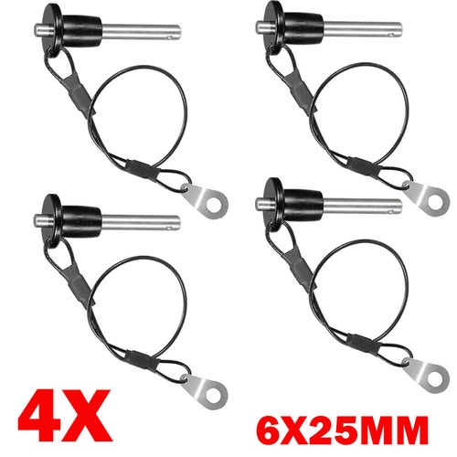 4pcs 6mm 25mm stainless - x,