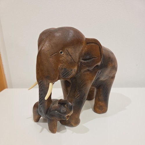 Hand carved wooden - wooden, elephant