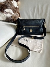 Lovely  Authentic Mulberry Small Somerset Black Leather Crossbody Bag & Dust Bag