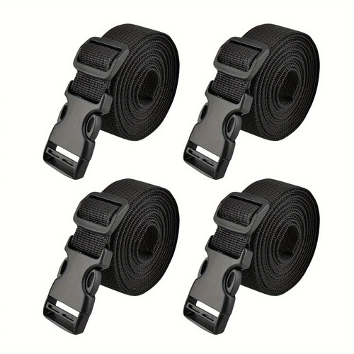 Pcs black suitcase straps - 4,
