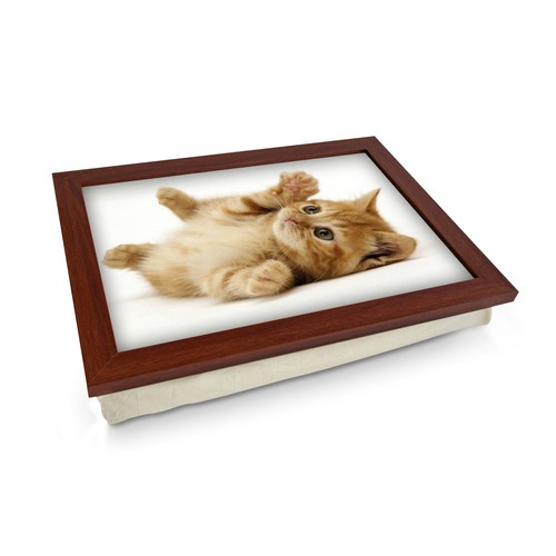 Playful kitten cushion padded - cushion,