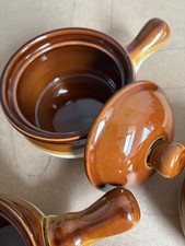 Four Soup Bowls With Lids And