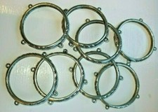 8 x 1 1/2" Pewter NAPKIN RINGS