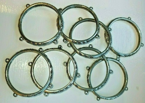 Pewter napkin rings - 8, 1/2"