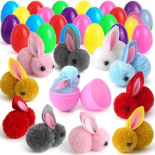 6 Pcs Easter Fillable Plastic