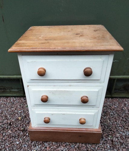 Solid pine cream painted - , 3
