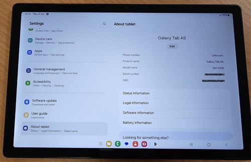 Samsung galaxy tab 5 - a8, 10.5"