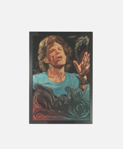 Ronnie wood art blue - wood,