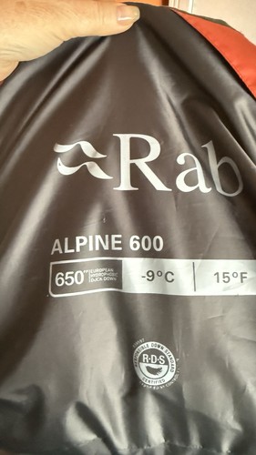 Rab alpine 600 down - 600,