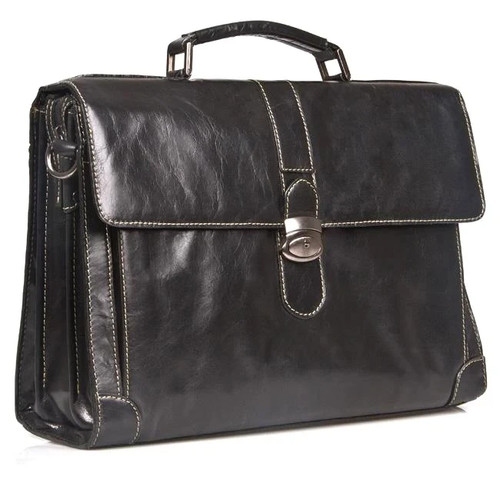 Italian black real leather - italian,