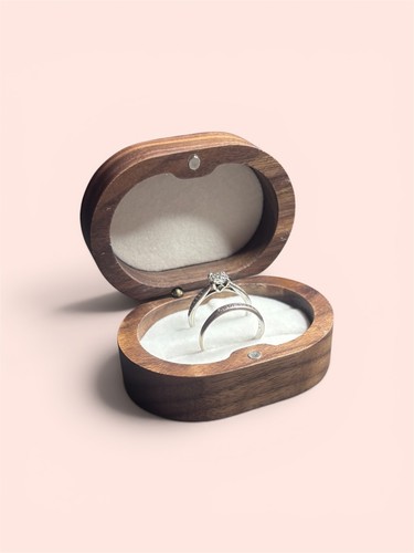 Personalised wooden ring - personalised,