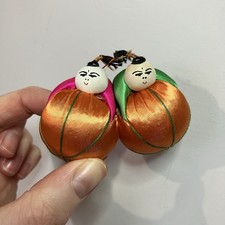 Vintage  Silk Chinese Pin