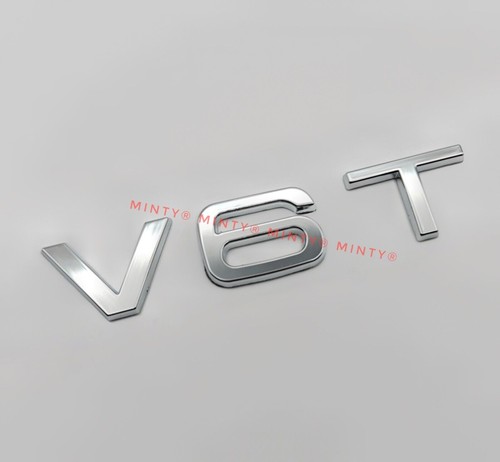 V6t silver chrome letters - v6t,