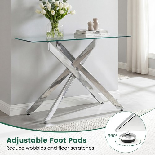 Modern entryway table - modern, glass