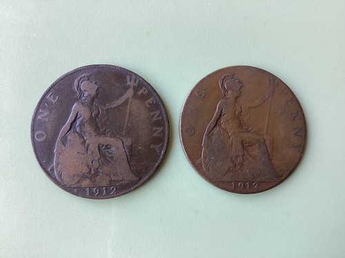 King george pennies - v, …