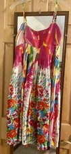 Trelise Cooper USA Dress Colorful Silk Sun Seeker Monet Sz 10