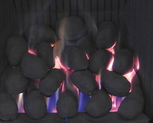 Gas fire coals replacement - gas,