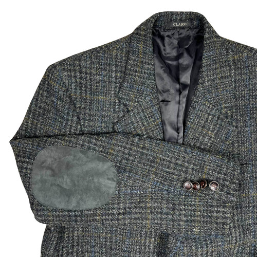 Harris tweed blazer mens 37r - tweed,