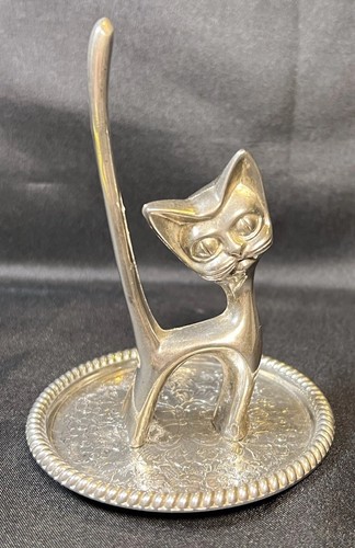 Vintage seba silverplate cat - seba,