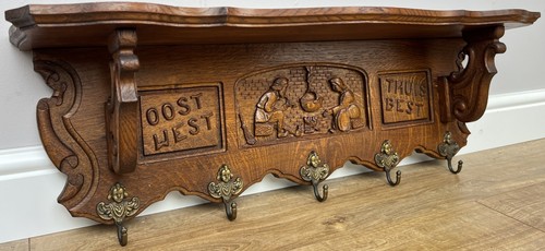 Coat rack vintage - french, oak