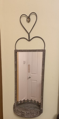 Aged metal ornate narrow - aged,