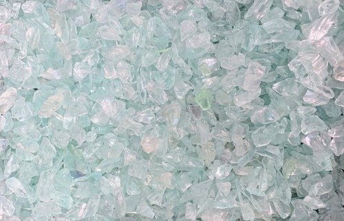 Crushed glass chippings for - chippings,