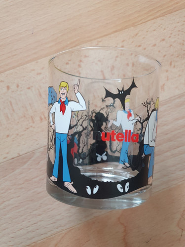 Nutella scooby doo fred glass - scooby,