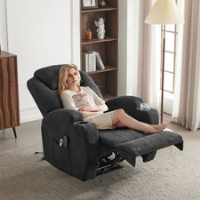Electric Recliner Chair Sofa Massage Heating TV Armchair Napping Chair UK