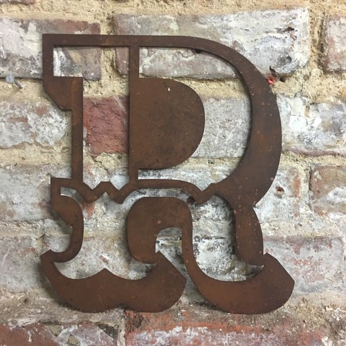 Rusted lettering letters - lettering,
