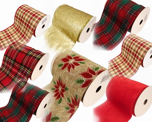 Ribbon christmas 14cm or - ribbon,