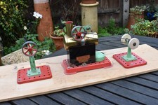 Mamod Minor Live Stationery Steam Engine, Power Press and Polishing Wheels