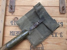 ORIGINAL entrenching tool cover 21, linen full cover, used WW2 RKKA