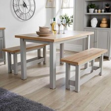 Breakfast Table and Bench Set