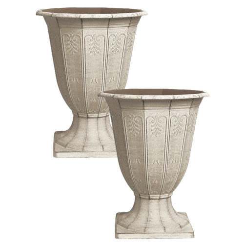 Urn planter 2pc grey - grey, calista