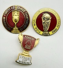 3 Vintage Football Badges Inc