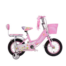 12/14/16 inch Kids Bike Children Girl Pink Bicycle Cycling Removable Stabiliser