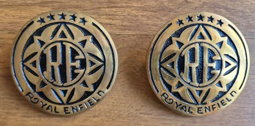 Royal enfield brass - royal, badge