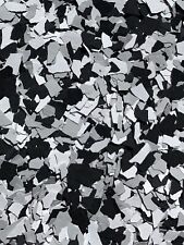 CHIPS FLAKES FOR EPOXY FLOORS DOMINO TUXEDO MIX 1/4”  20Lb Box