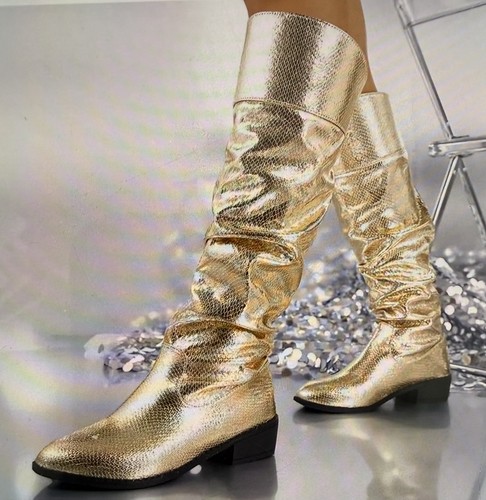 Women retro golden glitter - retro,