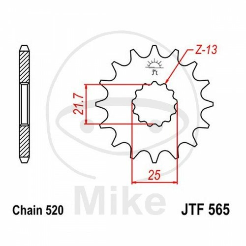 Sprocket z17 520 726 12 - z17, 726.41.12