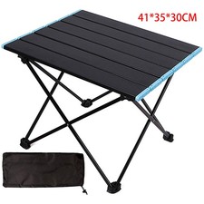 Folding Camping Table Light Weight Portable Aluminium Frame Outdoor Picnic BBQ