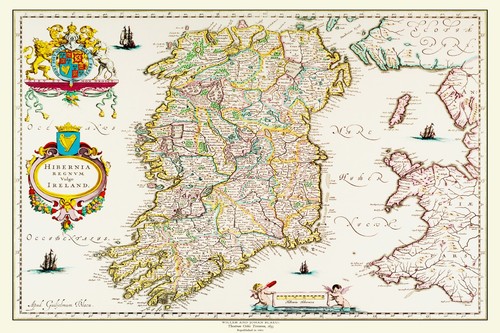 Jigsaw map ireland 1654 - jigsaw,