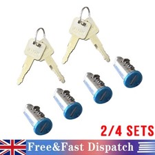 2/4Pcs Barrel Locks & 2 Keys Fit Thule Halfords Roof Bars And Cycle Carriers New